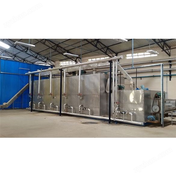 中藥飲片網(wǎng)帶式穿流連續(xù)干燥機(jī)DWB1.7×12型