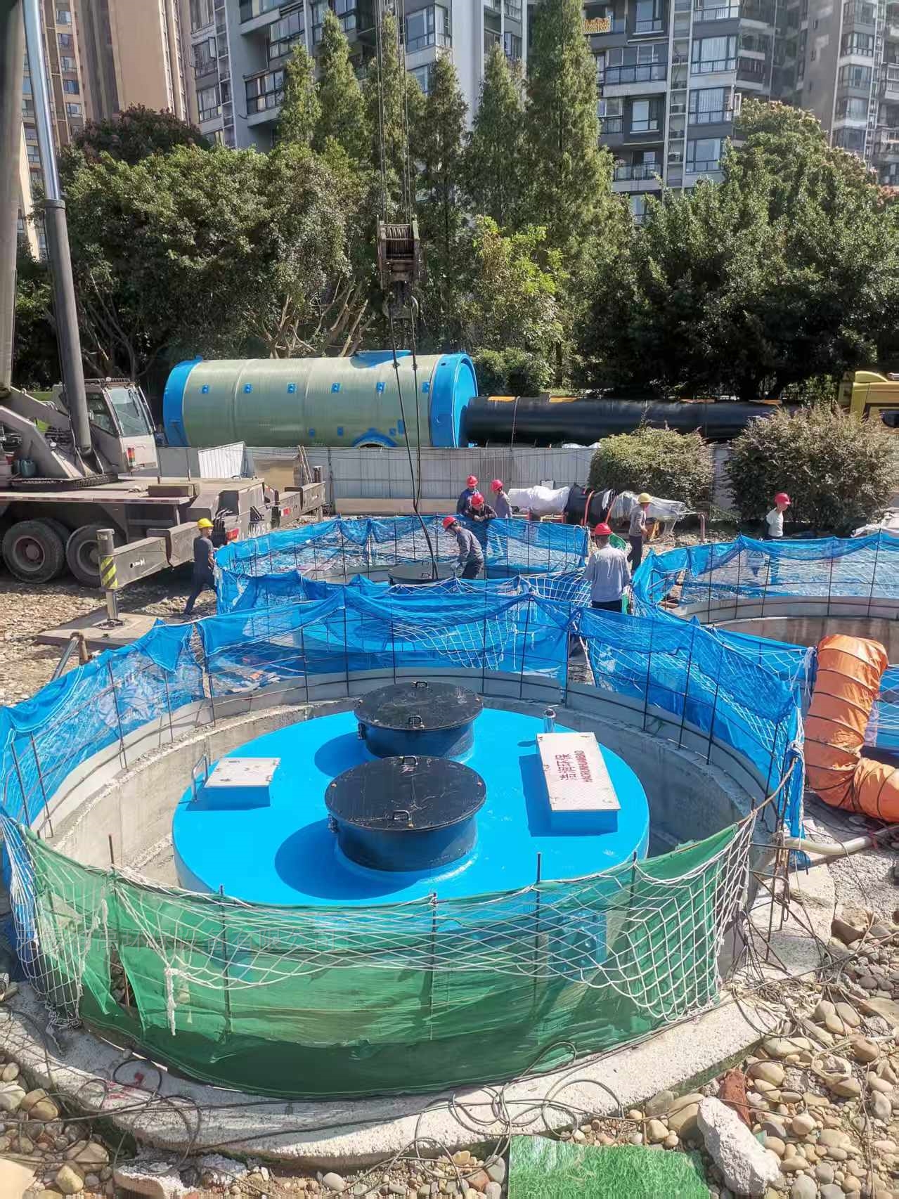 南通如皋一體化預制泵站現安裝了