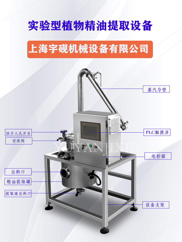 實(shí)驗(yàn)型艾草薄荷精油提取設(shè)備